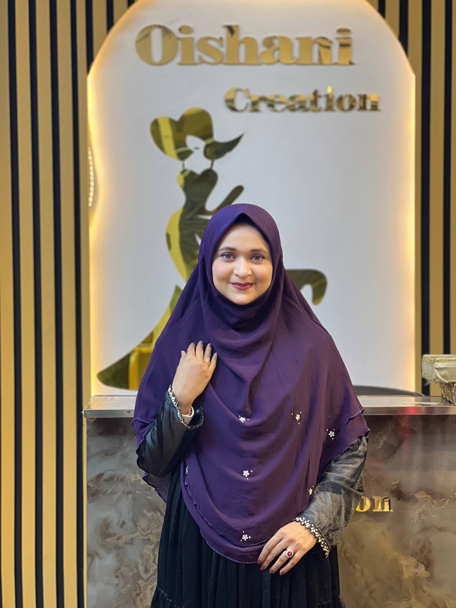 Sara Hijab Deep Violet